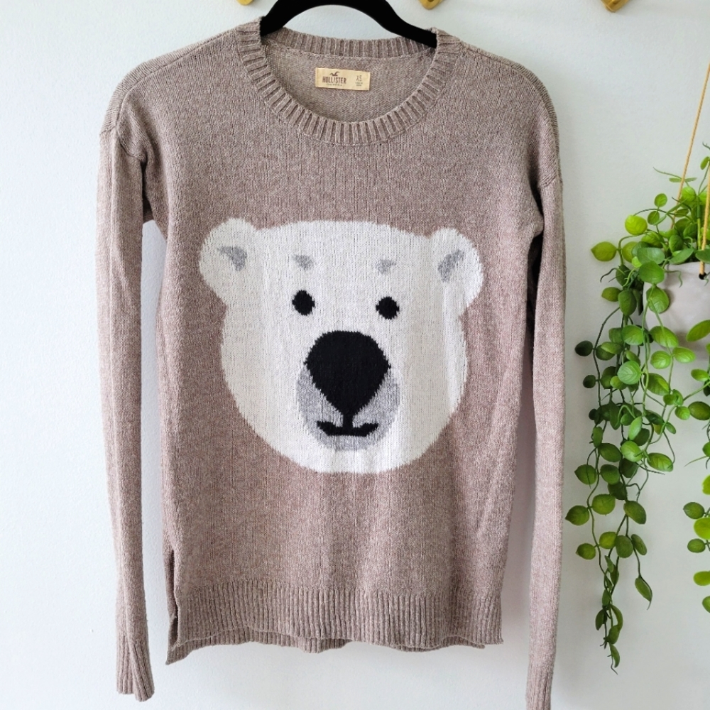 Hollister polar bear sweater - Size XS